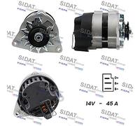 A12LU0058A2 SIDAT Alternatore motorino d'avviamento per AUSTIN,BEDFORD,DAIMLER,F