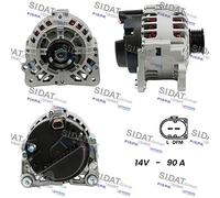 A12VA0036A2 SIDAT Alternatore motorino d'avviamento per SEAT,SKODA,VW