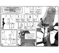 A137A GIVI Kit attacchi parabrezza per Kymco People S 50 2005>2015