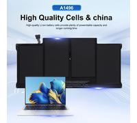A1496 Batteria del computer portatile per Apple MacBook Air 13 "A1466 2012/2013/2014/2015/2017 MD760LL/A + 24 mesi di garanzia A1466 Bateria
