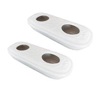 A1653 - Set di 2 umidificatori in ceramica, neutro, bianco da posizionare sul radiatore, riscaldatore, camino, evaporatore per acqua