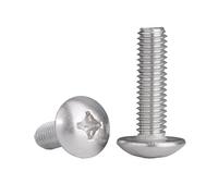 (A2-70) Bullone a croce tonda grande a testa piatta in acciaio inossidabile 304 M2 .5 M3 M4 M5 M6 M8 Lunghezza 3~80 mm(12mm,M5 (10pcs))