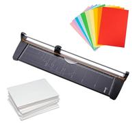A2 Cutter di Carta per Ghigliottina, Taglierina di Carta Manuale con Testa di Taglia Scorrevole, Tavolo da Taglio da 600 Mm X 196Mm, Taglio 15 Fogli Alla Volta, per Carta Artigianale, Cartoncino