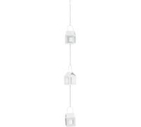 A2 Living Lanterna da Appendere Bianco 12 CM 3er Catena Pendenti Paralume