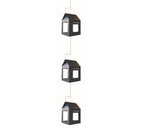 A2 Living Lanterna da Appendere Nero 12 CM 3er Set Catena Pendenti F 1