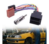 A200 Set Completo di Adattatore Radio Universale, Adattatore Autoradio, ISO Cable per Autoradio, Connettore ISO Autoradio, Adattatore ISOFIX per Auto, per Autoradio, Adattatore Antenna ISO a DIN 15