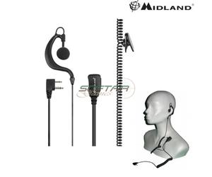 A21m Auricolare/microfono Per Midland Modello Padiglione Midland (c858)