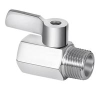 A24F-Shower Head Shut Off Valve, 304 Stainless Steel Mini Ball Valve NPT Thread(1/2Inch Male X 1/2Inch Female)