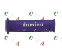 A25041C4648B7-0 DOMINO MANOPOLE RACE XM2 BIANCO BLU per TUTTE le MOTO BORILE