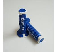 A260 COPPIA MANOPOLE DOMINO BLU-BIANCO UNIVERSALI BETA MOTARD 4.0