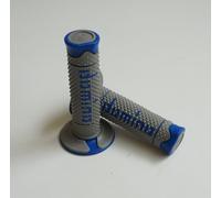 A260 COPPIA MANOPOLE DOMINO GRIGIO-BLU UNIVERSALI PIAGGIO Zip 50