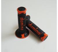 A260 COPPIA MANOPOLE DOMINO NERO-ARANCIO UNIVERSALI KTM SX 125