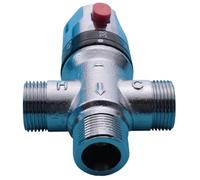 A27R-Valvola Miscelatrice Termostatica A 3 Vie In Rame Massiccio, Valvola For Scaldabagno Solare Da 3/4 Di Pollice, Valvola Di Regolazione Della Temperatura