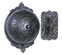A29 Oil Rubbed Bronze Twist Doorbell, Solid Brass Wireless Meccanical Chime, Ringer in Stile Victorian - Campanello Vintage per le case con rotazione manuale a mano, design classico decorativo, facile