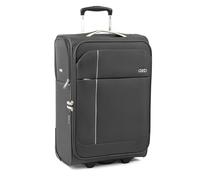 A2B Valigia da cabina leggera da 22" - Piccolo bagaglio con lato morbido con 2 ruote girevoli | Ideale per viaggi, crociere, treni, soggiorni in hotel, vacanze in villa | AB006 (Antracite/Grigio chiar