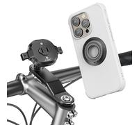 A2C Supporto per cellulare per bicicletta - 1S Lock in alluminio per bicicletta, girevole a 360° per iPhone Samsung, sblocco con una sola mano per mountain bike e bici da strada