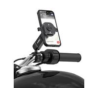 A2C Supporto per telefono da moto, con blocco one-touch, per manubrio della moto, con braccio a sgancio rapido, adatto per iPhone 16, 15, 14, 13, Samsung S24 Ultra, dispositivi da 4,7" a 6,9", colore