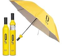 A2s Shine - Set di ombrelli per bottiglia di vino, portatile, pieghevole, resistente ai raggi UV, per uomo/donna/bambini, 1 pezzo