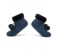 A2Z 1 confezione da 1 paio di calzini da donna in finta pelliccia, con pompon in ciniglia, super morbidi, antiscivolo, per interni, caldi e accoglienti, idea regalo per l'inverno e il comfort, Marina