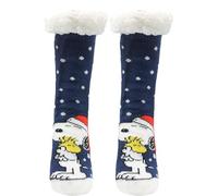 A2Z - 1 paio di pantofole da donna con licenza ufficiale Peanuts Snoopy, morbide pantofole foderate in pelliccia di peluche, accoglienti e calde, scarpe da interno da donna, con simpatico design