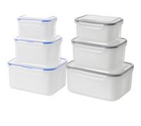 A2Z 3pcs Dispersione Prova Cibo Contenitori da Stoccaggio Doppio Strato Ermetico