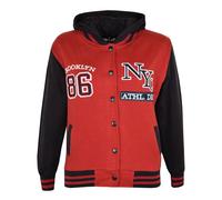 A2Z 4 Bambine Ragazzi Baseball Ny Atletico Cappuccio Trend Età Giacca 5-13 Anni