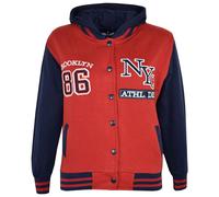 A2Z 4 Bambine Ragazzi Baseball Ny Atletico Cappuccio Trend Età Giacca 5-13 Anni