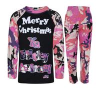 A2Z 4 Bambini Pigiama Rosa Confetto Unisex Ya Filthy Animal Mimetico Natale 2-13