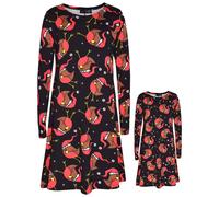 A2Z 4 Bambini Vestito Babbo Natale Pupazzo di Neve Swing Abito