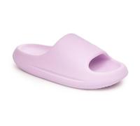 A2Z 4 ciabatte da donna con punta aperta, suola spessa, in schiuma, pantofole da spiaggia, piscina, antiscivolo, ad asciugatura rapida, sandali super morbidi per la casa, Lilla, 36/37 EU