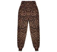A2Z 4 Kids Bambini Ragazze Ali Baba Semplice Colore Trendy - Ali Baba Trouser Leopard 11-12