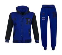 A2Z 4 Kids Bambini Ragazze Ragazzi Baseball Tuta - T.S Baseball FOX Royal 13