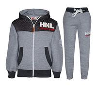 A2Z 4 Kids Bambini Ragazze Ragazzi Progettista Tuta HNL Projection - T.S HNY 96 Grey & Charcoal 9-10