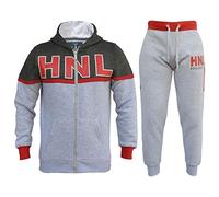 A2Z 4 Kids Bambini Ragazze Ragazzi Tuta HNL Projection Stampare Felpa Con Cappuccio Cerniera & Bottom Jogger Tuta Jogging Età 7 8 9 10 11 12 13 Anni