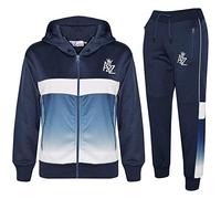 A2Z 4 Kids Bambini Ragazzi Ragazze Tute 3D Digital Due Tono Gradient Nuova Moda - T.S 307 Navy 11-12
