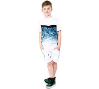 A2Z 4 Kids Blu Rose Gradiente Cima & Pantaloncini Due Tono Colore Contrasto Corto - Shorts Set 475 Blue._11-12