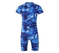 A2Z 4 Kids Costume da bagno intero per ragazzi e ragazze, a maniche corte, costume da bagno tutto in uno, colorato, ad asciugatura rapida, per bambini, piscina, giochi d'acqua, vacanze, estate