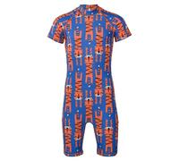 A2Z 4 Kids Costume da bagno intero per ragazzi e ragazze, a maniche corte, costume da bagno tutto in uno, colorato, ad asciugatura rapida, per bambini, piscina, giochi d'acqua, vacanze, estate