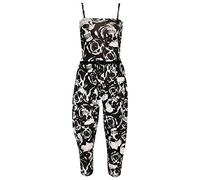 A2Z 4 Kids® Ragazza Tuta Bambini Stampare - Jumpsuit Skull & Roses 9-10