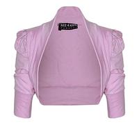 A2Z 4 Kids Ragazze Cardigan Bambini Increspato - Bolero Baby Pink 9-10.1