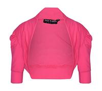 A2Z 4 Kids Ragazze Cardigan Bambini Increspato - Bolero Neon Pink 13