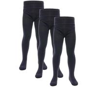 A2Z 4 Kids Ragazze Cotone Ricco Uniforme Scuola Collant Imballa Del 3 Caldo - UF Tights Navy 3 Pack 7-8