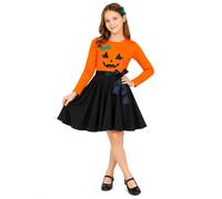 A2Z 4 Kids Ragazze Halloween Abito Ragnatela Teschio Pattinatrice Abiti di Tendenza Ragazze Moda Casual Festa Completo Abiti età 3-13 Anni