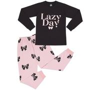 A2Z 4 Kids Ragazze Pigiama Bambini Pjs 2 Pezzi Impostato Lazy Day Stampa Nero - Pjs 209 Lazy Black_13