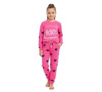 A2Z 4 Kids Ragazze Pigiama Tradizionale Pjs Completo Manica Lunga - Pjs 181 Hello Pink 9-10