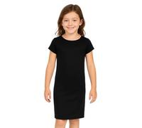 A2Z 4 Kids Ragazze Plain vestibilità Aderente Elasticizzato Bodycon - Midi Dress Black 9-10