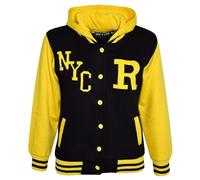 A2Z 4 Kids Ragazze Ragazzi B.B Hooded R Moda NYC Giacca - B.B Jacket New Nyc Yellow 13