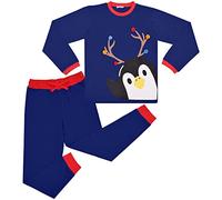 A2Z 4 Kids Ragazze Ragazzi Natale Pigiami 2 Pezzi Pinguino - Pjs 156 Royal 9-10