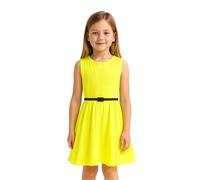 A2Z 4 Kids Ragazze Semplice Vestito A Ruota Festa Moda - New Skater Dress Lemon 11-12