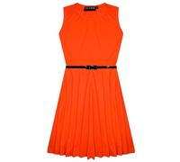 A2Z 4 Kids Ragazze Semplice Vestito A Ruota Festa Moda - New Skater Dress Neon Orange 9-10